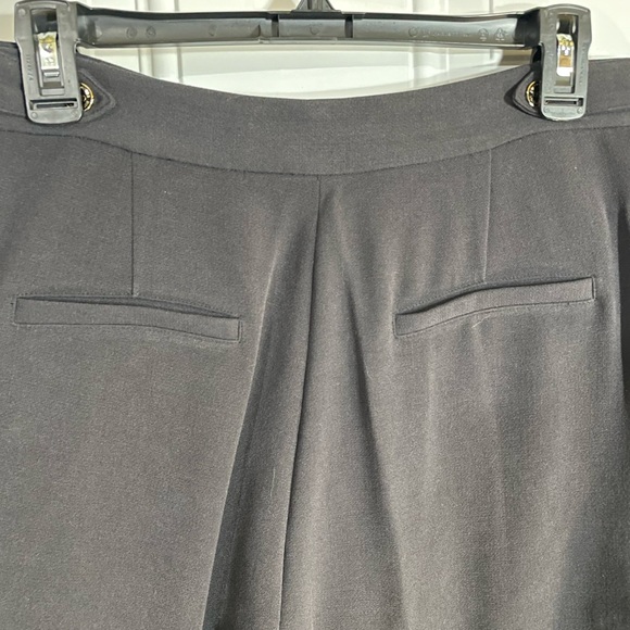 NWT Juicy Couture Black Label Pitch Black HW Ankle Cuffed Suiting Pant, Size 10 - Picture 5 of 10